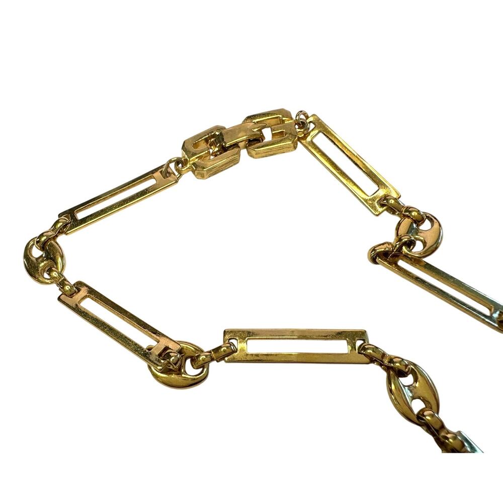 Givenchy Necklace With Unique Flat Rectangle Links - image 7